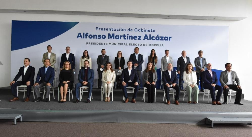 Presentación del Gabinete del Presidente Electo de Morelia Alfonso Martínez Alcázar