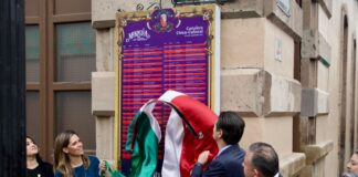 Colocan Bando Solemne de las actividades del mes de septiembre