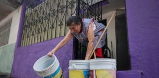 La mañana después de la inundación de la colonia, el Vivero Indeco