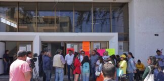 SUTOPDSSM inician plantón en la Junta Local de Conciliación