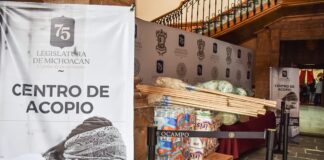 75 Legislatura abre Centro de Acopio en solidaridad con Guerrero