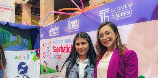 Reconoce Grecia Aguilar participación de niñas y niños en la entrega del Mérito Infantil Sapirhaticheri 2025