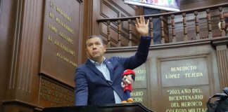 Barragán presenta iniciativa para garantizar seguros de vida dignos a policías de Michoacán