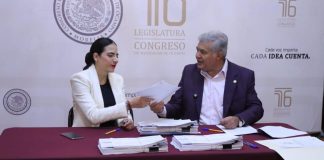 En acto de Entrega – Recepción, Giulianna Bugarini recibe formalmente la Presidencia de la Mesa Directiva del Congreso• El diputado Juan Antonio Magaña hizo entrega de los asuntos pendientes en la Presidencia