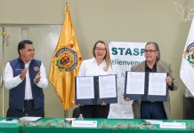 HISTÓRICA ALIANZA ENTRE UMSNH Y STASPE; YARABÍ ÁVILA Y ANTONIO FERREYRA SIGNAN CONVENIO DE COLABORACIÓN