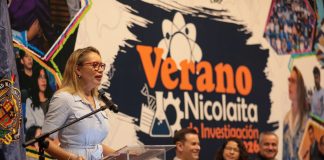 ESTUDIANTES QUE PARTICIPAN EN EL VERANO NICOLAITA DE LA INVESTIGACIÓN, MARCAN LA DIFERENCIA: YARABÍ ÁVILA